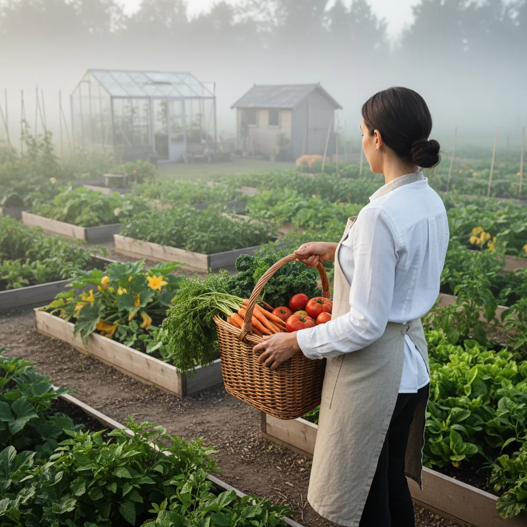 Portrait d'une jardinière experte en potager naturel
