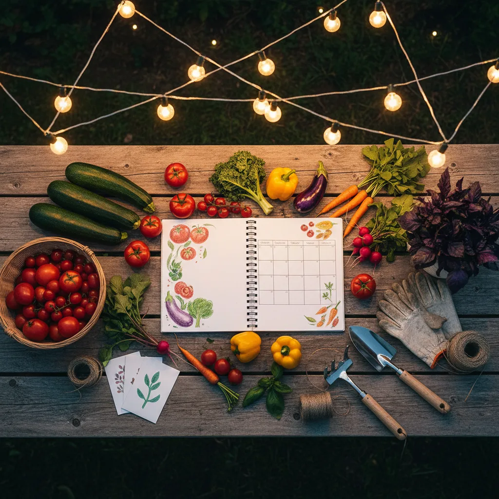 Calendrier des saisons pour semer et récolter au potager